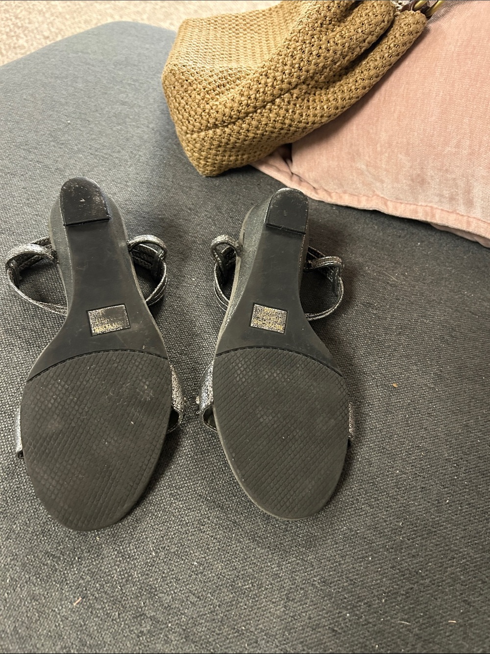 New York Transit Sparkle T-Strap Sandals - Picture 4 of 4
